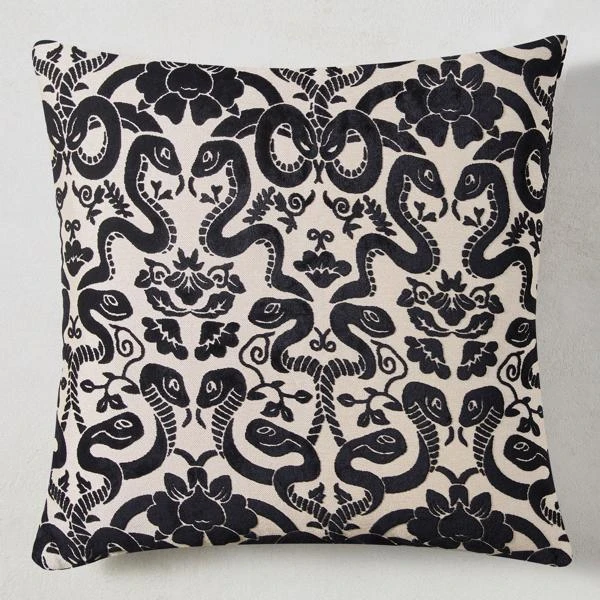 Giardino Pillow 22" - Black - Image 2