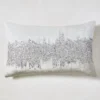 Joie De Vivre Lumbar Pillow - Grey