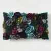 Posy Lumbar Pillow - Cerulean