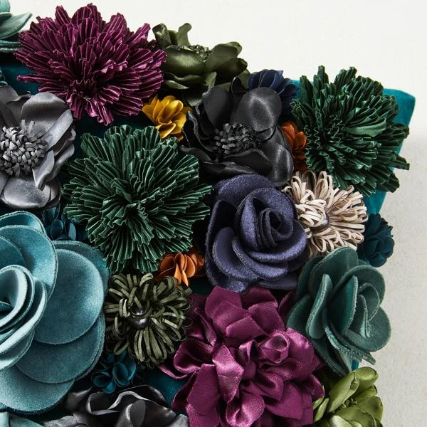 Posy Lumbar Pillow - Cerulean - Image 3