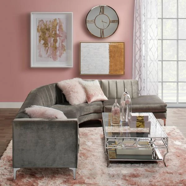 Mongolian Pillow 22" - Blush - Image 3