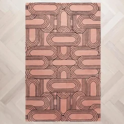 Syd Rug - Rose/Black