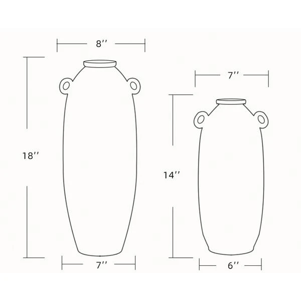 Hush Vase - Set Of 2 - Image 2