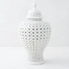 Ceramic Filigree Jar