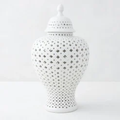 Ceramic Filigree Jar