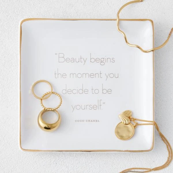 Beauty Begins Trinket Tray - Image 2