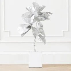 Faux Banana Leaf In Pot