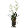 Faux Oncidium In Glass