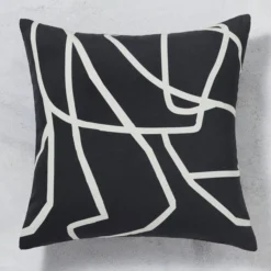 Osbourne Outdoor Pillow 18" - Black