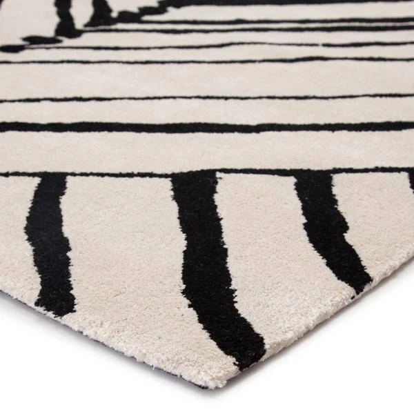 Nikki Chu - Miley Rug - Ivory/Black - Image 2