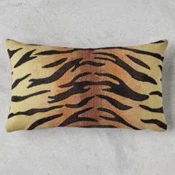 Tanzania Lumbar Pillow - Black/Tan