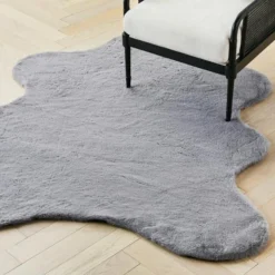 Lapin Animal Shaped Rug - Grey