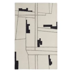 Maggie Rug - Ivory/Black