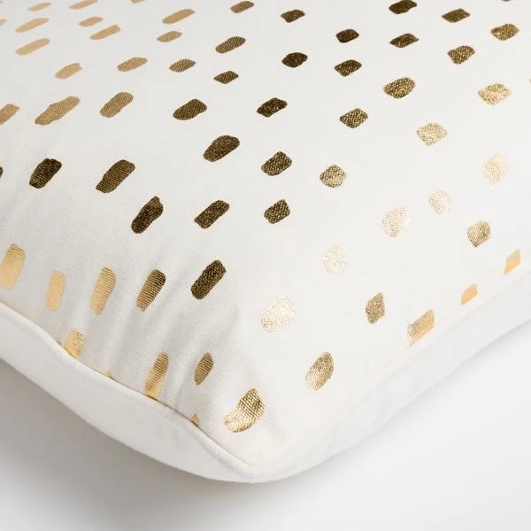 Addison Pillow 18" - Ivory/Gold - Image 3