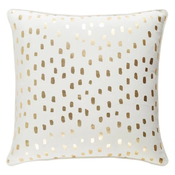 Addison Pillow 18" - Ivory/Gold - Image 4