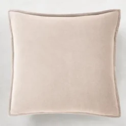 Velvet Pillow 20" - Light Beige