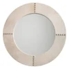 Round Cross Stitch Mirror - White