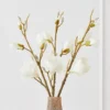 Faux Magnolia Stem - Set Of 3