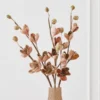 Beaded Magnolia Stem - Set Of 3